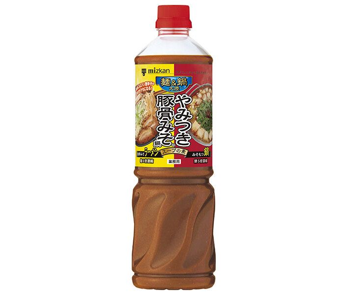 ミツカン 麺-鍋大陸 やみつき豚骨みそ鍋 スープの素 1100g×8本入× 2ケース ｜ MIZKAN スープの素 みそ鍋