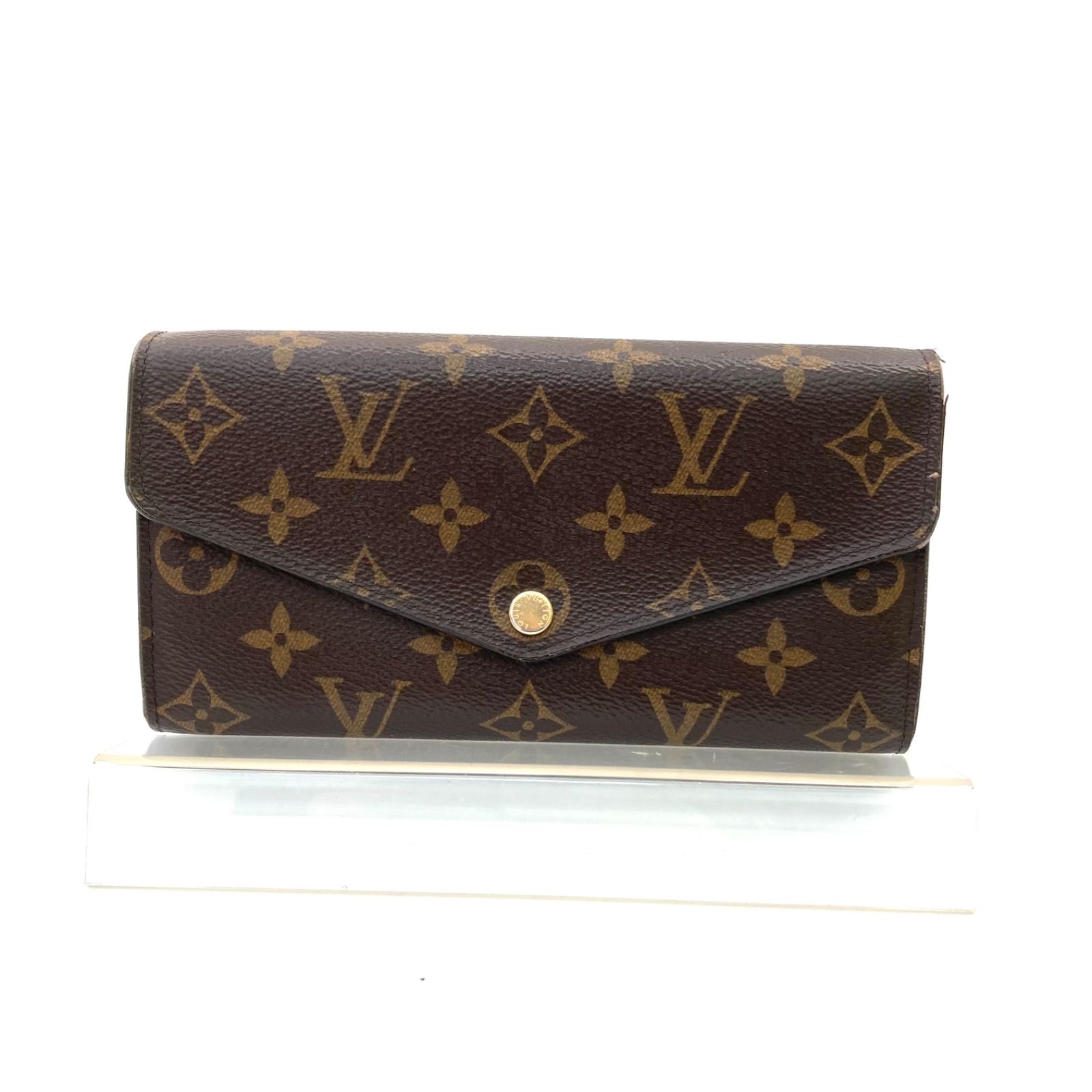 【LOUIS VUITTON】ルイヴィトン ポルトフォイユサラ ピンク ブラウン モノグラム 長財布☆