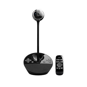 【中古】Logicool(ロジクール) 一体型 Webカメラ u0026 スピーカーフォン フルHD 1080p 会議用 BCC950r 光補正 ノイズキャンセリング マイク付き リモコン ス