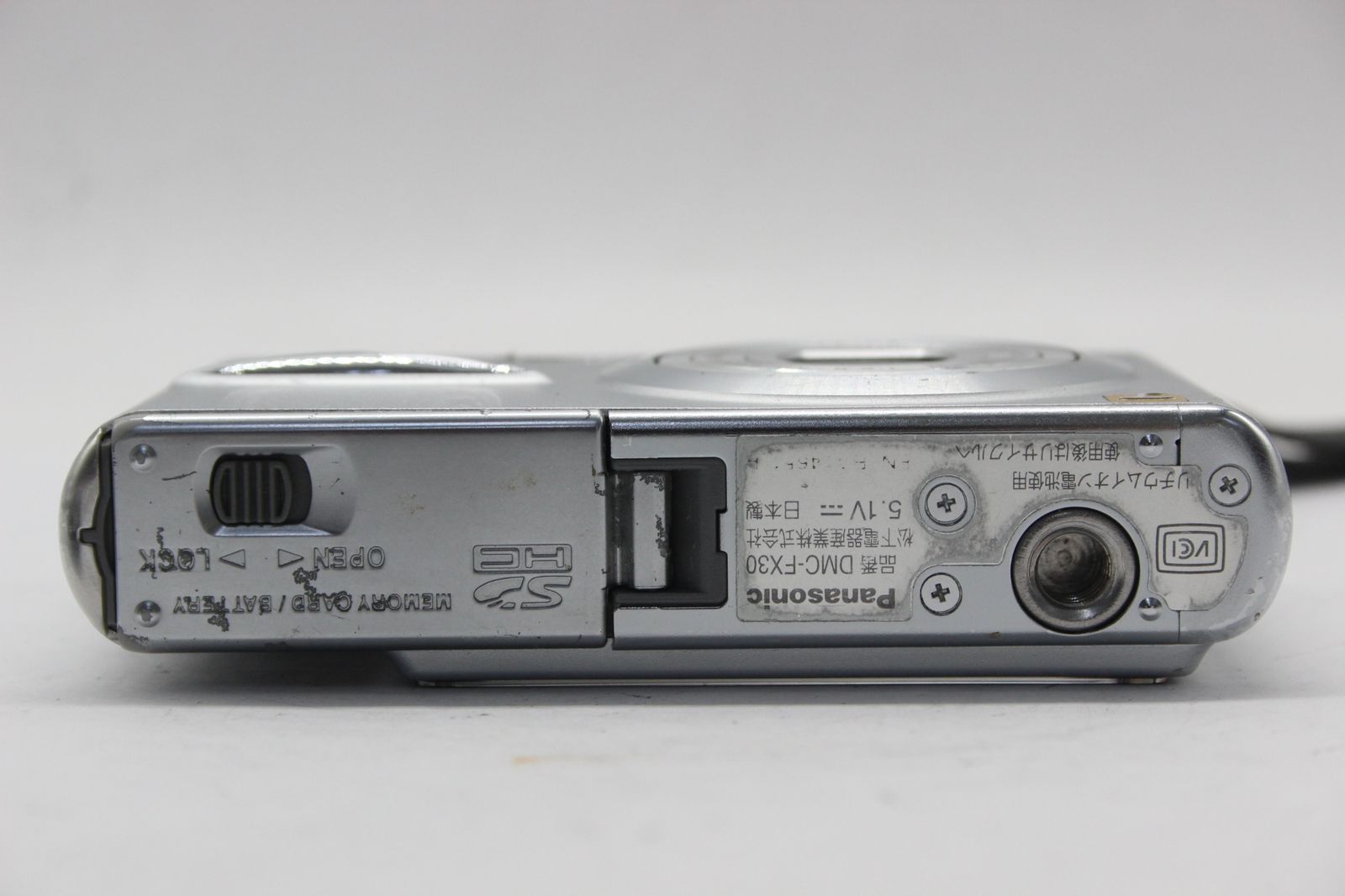 【返品保証】 パナソニック Panasonic LUMIX DMC-FX30 バッテリー付き コンパクトデジタルカメラ v573