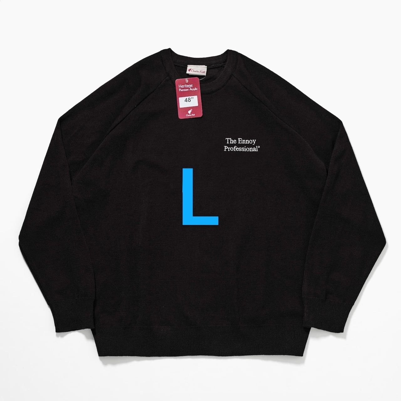 新品 Lサイズ ennoy ROUND NECK PULLOVER BLACK | 150.illinois.edu