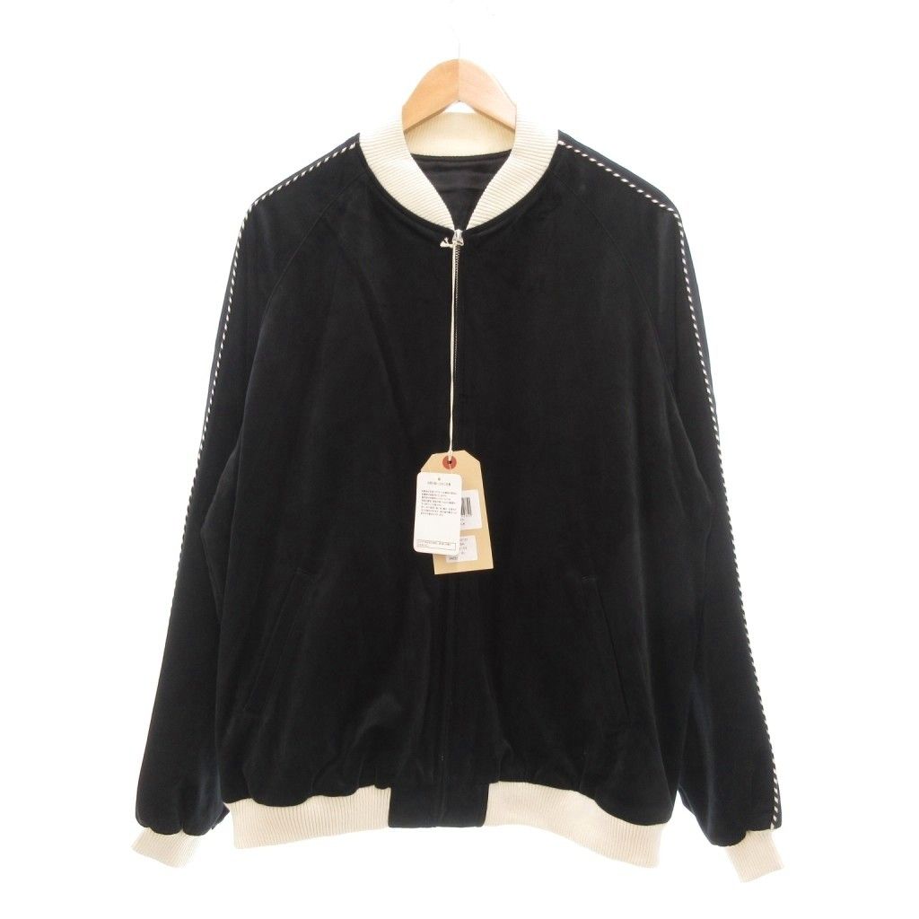 WAIPER スーベニアジャケット スカジャン ブルゾン ジップアップ 別珍 XL ブラック UO