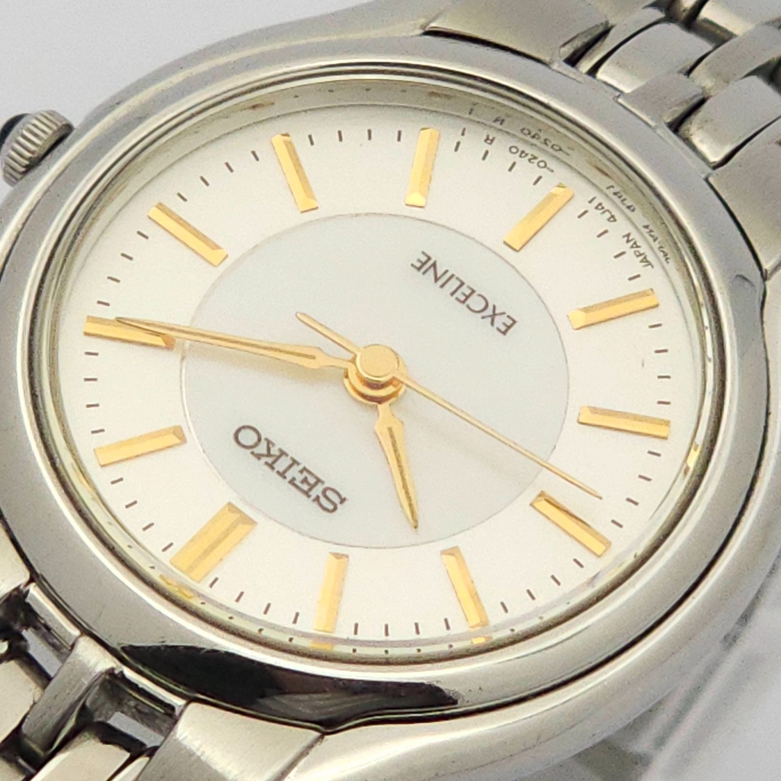 ☆良品 SEIKO セイコーエクセリーヌ 4J41-0030 シェル QZ 動作品