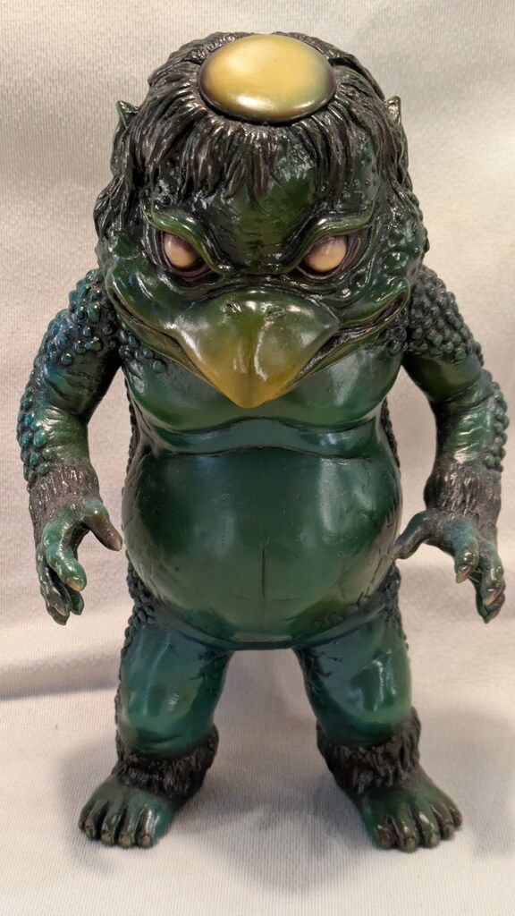 シカルナ・工房 カッパさま 河童さま 墓石ver ソフビ 河童さま 墓石ver