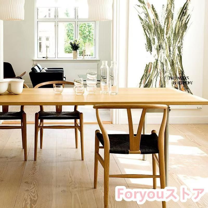 国内稀少！ 新品 北欧無垢材 高級アームチェア Yチェア レストラン 別荘 書斎のベランダ 手すりの椅子　イス 国内稀少！ 新品 北欧無垢材 高級アームチェア Yチェア レストラン