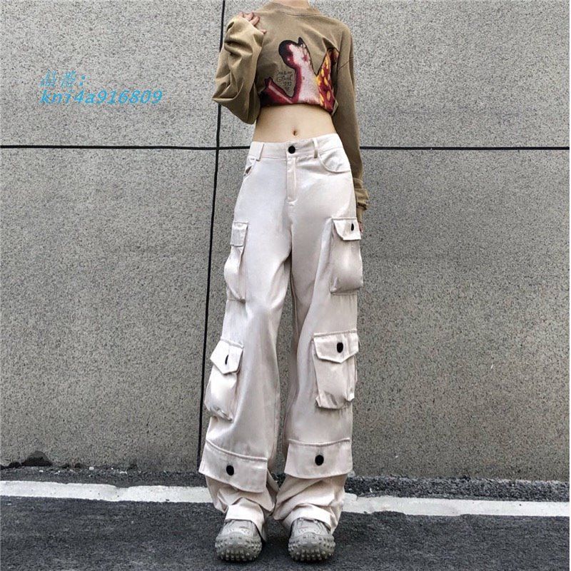 カーゴパンツポケット韓国ファッ kni4a916809
