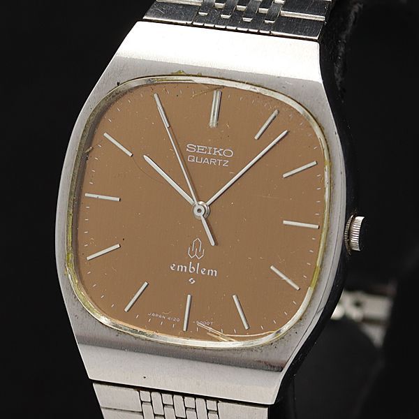 SEIKO シャリオ　メンズ　4120-9010 6530-5000 セイコー 電池切れ】SEIKO セイコー シャリオ クォーツ 腕時計 白文字盤
