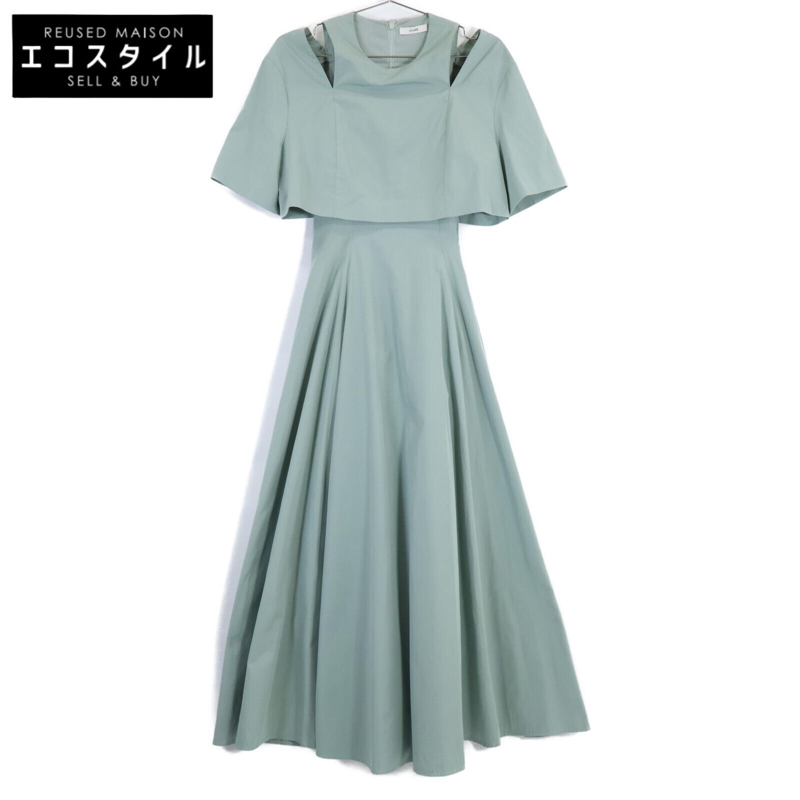 CLANE クラネ 【美品/24年製】16112-5142 SLASH SHOULDER ONEPIECE 