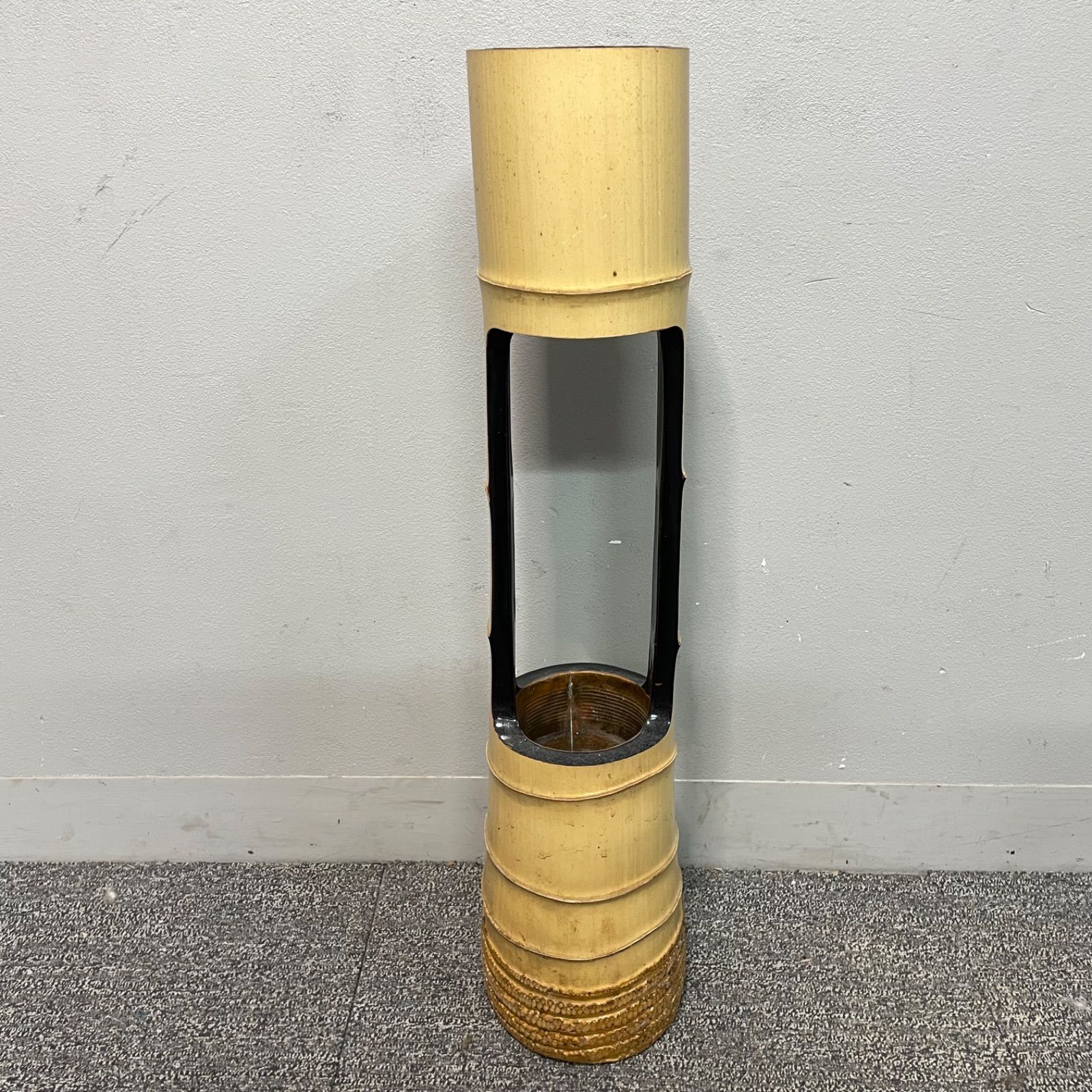 【最終お値下げ！】華道具　竹二重切　花入　花器　根付 華道具 竹二重切 花入 花器 根付