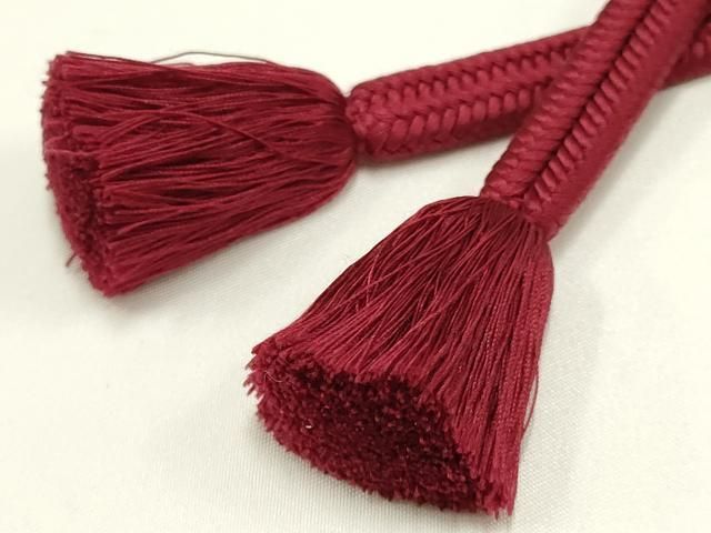 平和屋着物○極上 有職組紐道明 帯締め 冠組 葡萄色 宮内庁御用 国立