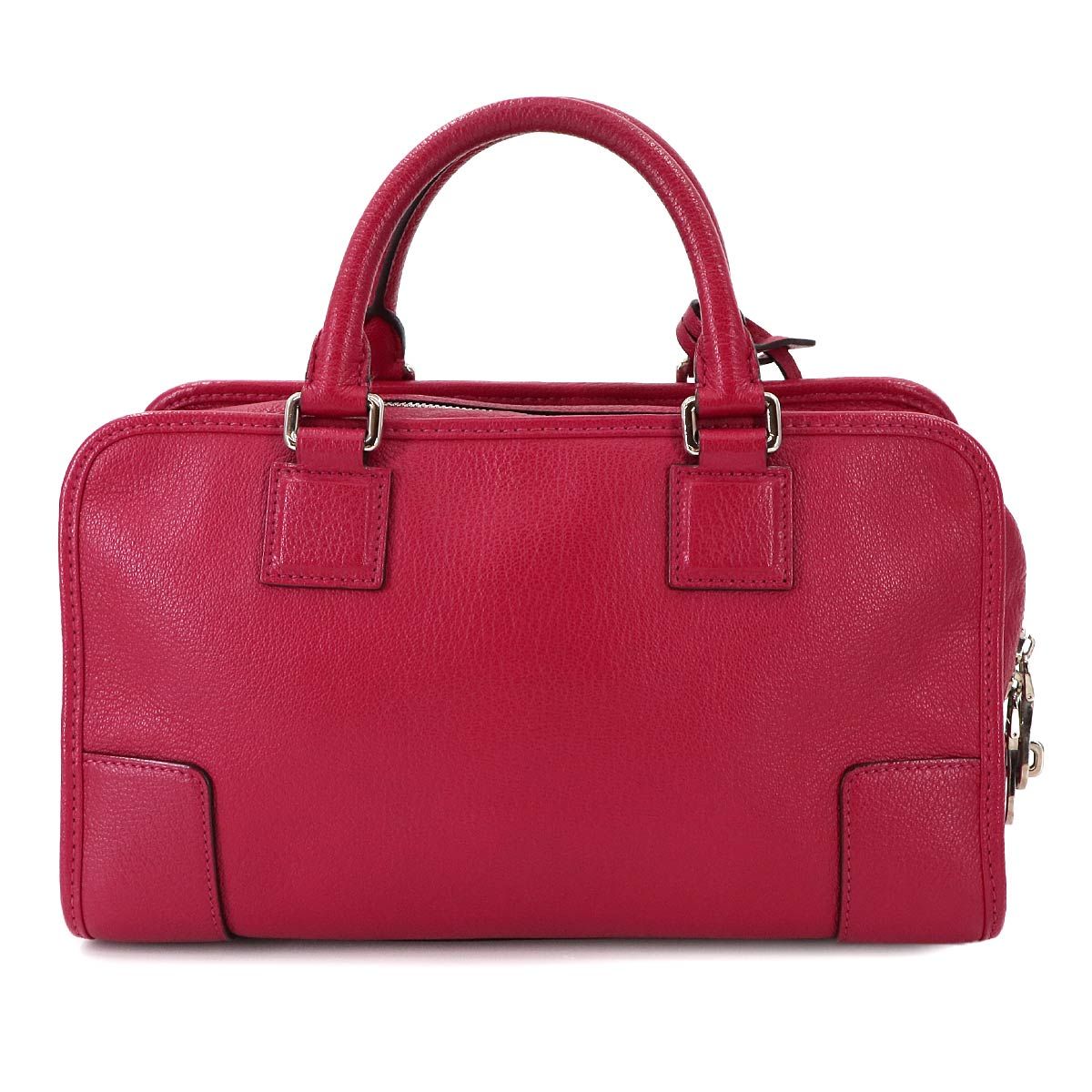 ロエベ LOEWE アマソナ 28 ハンド バッグ レザー レッド
