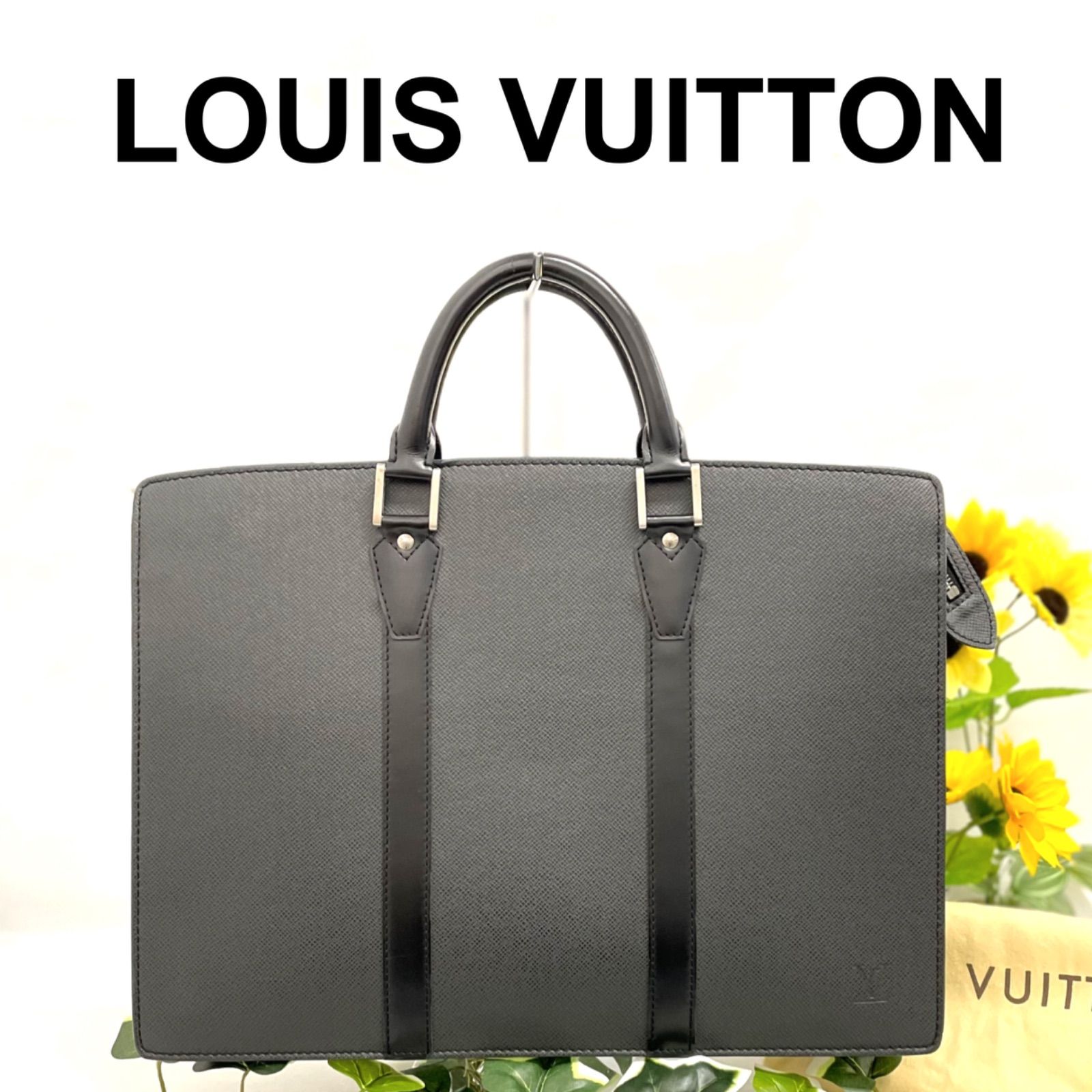 Louis Vuitton ルイヴィトン タイガ ポルトドキュマン ロザン M30052 ビジネスバッグ グレー ブラック - メルカリ