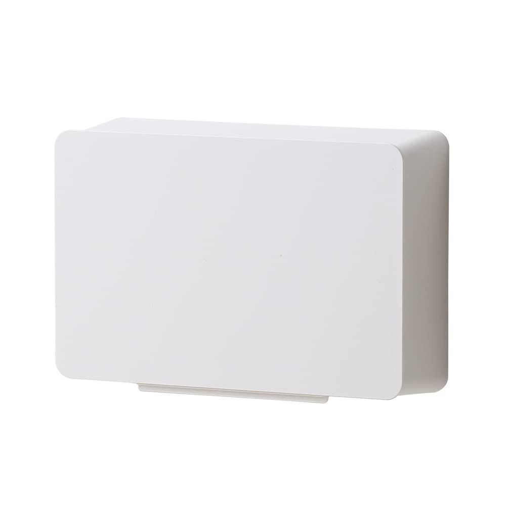 新品 W pocket WALL ホワイト (ウォールポケットW) 収納ケース どんな壁にも貼れる ideaco(イデアコ)