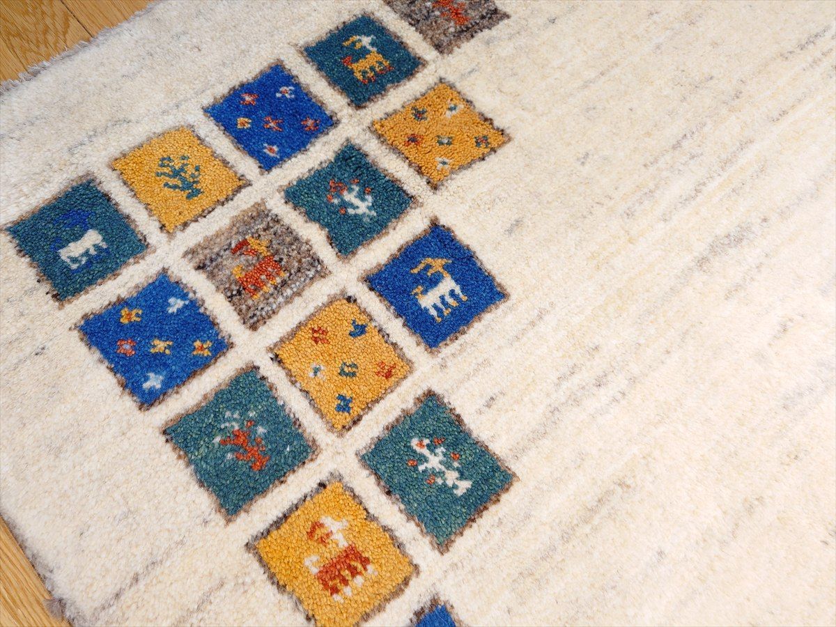 ペルシャ ギャッベ リビング ラグ 200x152cm パネル柄 RJ206D3 WWW_NOITHATQUANGTHANH_NET