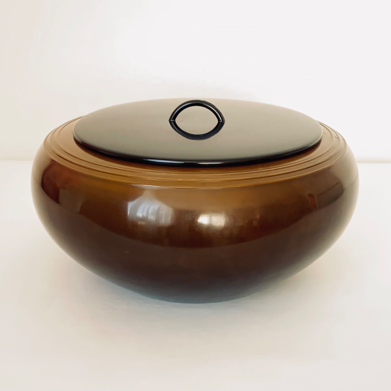 唐銅水指 吉野竹治 共箱入 塗蓋 茶道具 茶器 高岡銅器 伝統