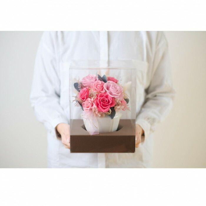 フラワーアレンジ ソティエ ピンク F-6119