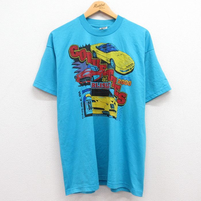 XL/古着 半袖 ビンテージ Tシャツ メンズ 00s 車 レーシングカー