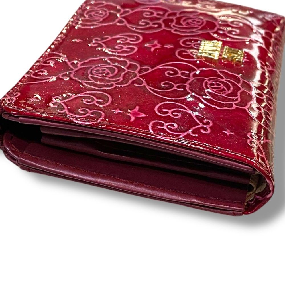 ANNA SUI ROSE HEART レディース マルチケース F ワインレッド