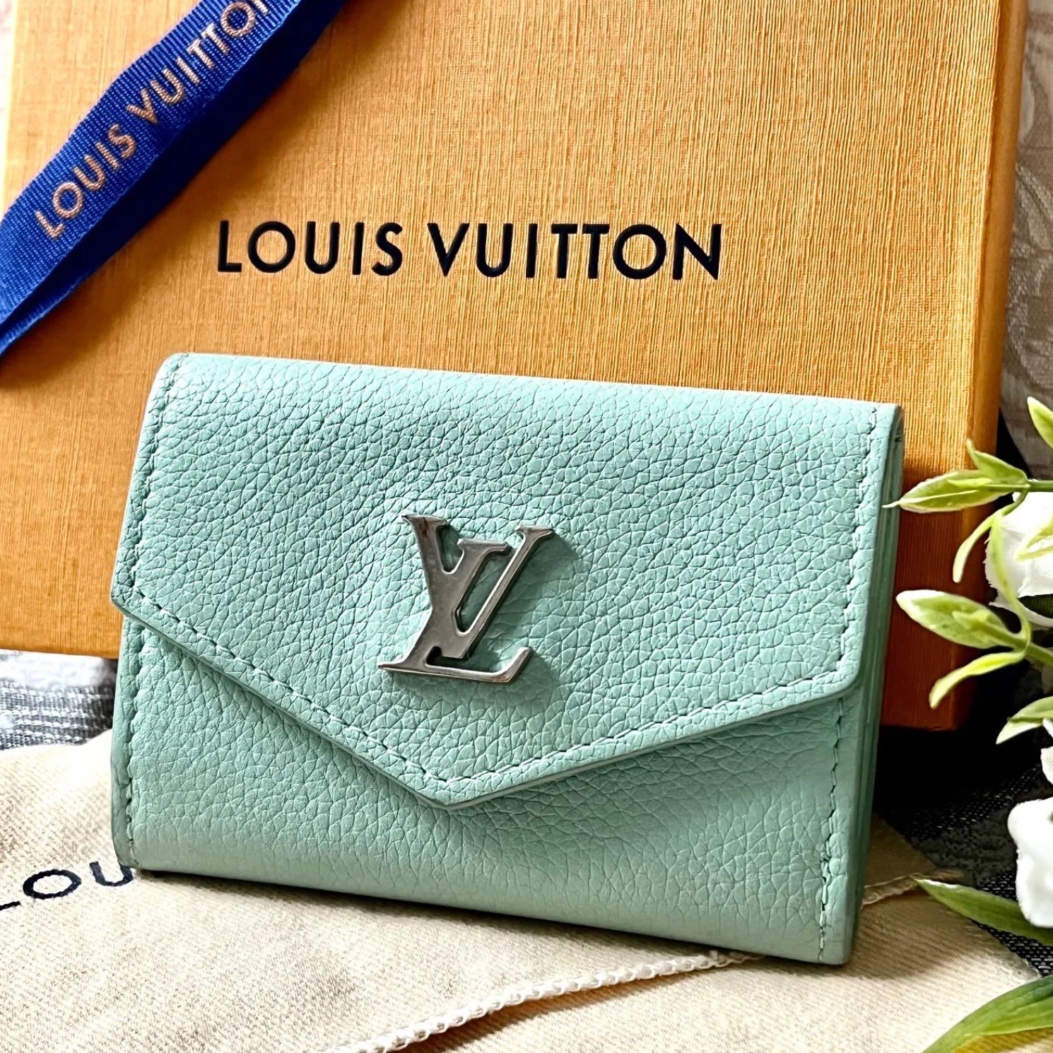 Louis Vuitton ルイ ヴィトンポルトフォイユ ロックミニ 財布 グリーン