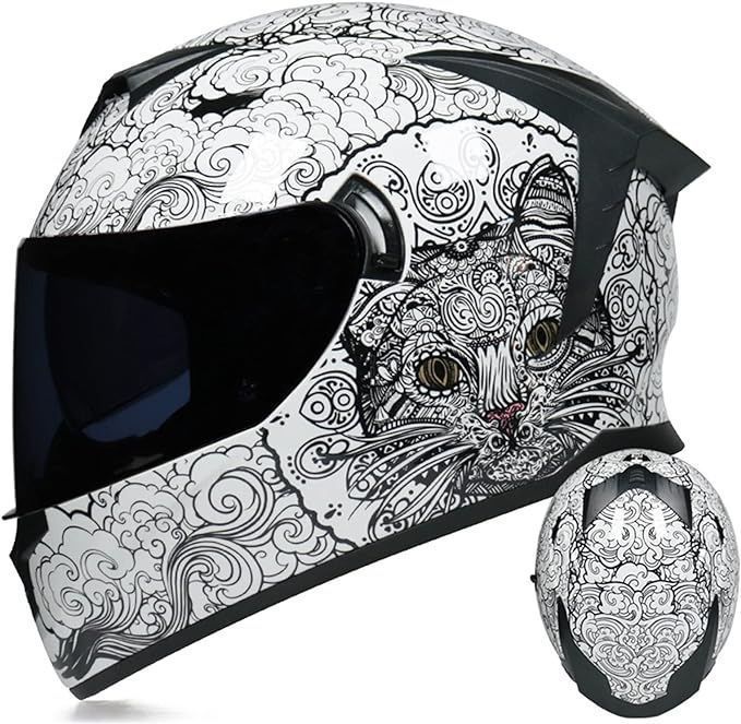 安全オートバイヘルメットフルフェイスデュアルレンズレーシングヘルメット道路ヘルメット