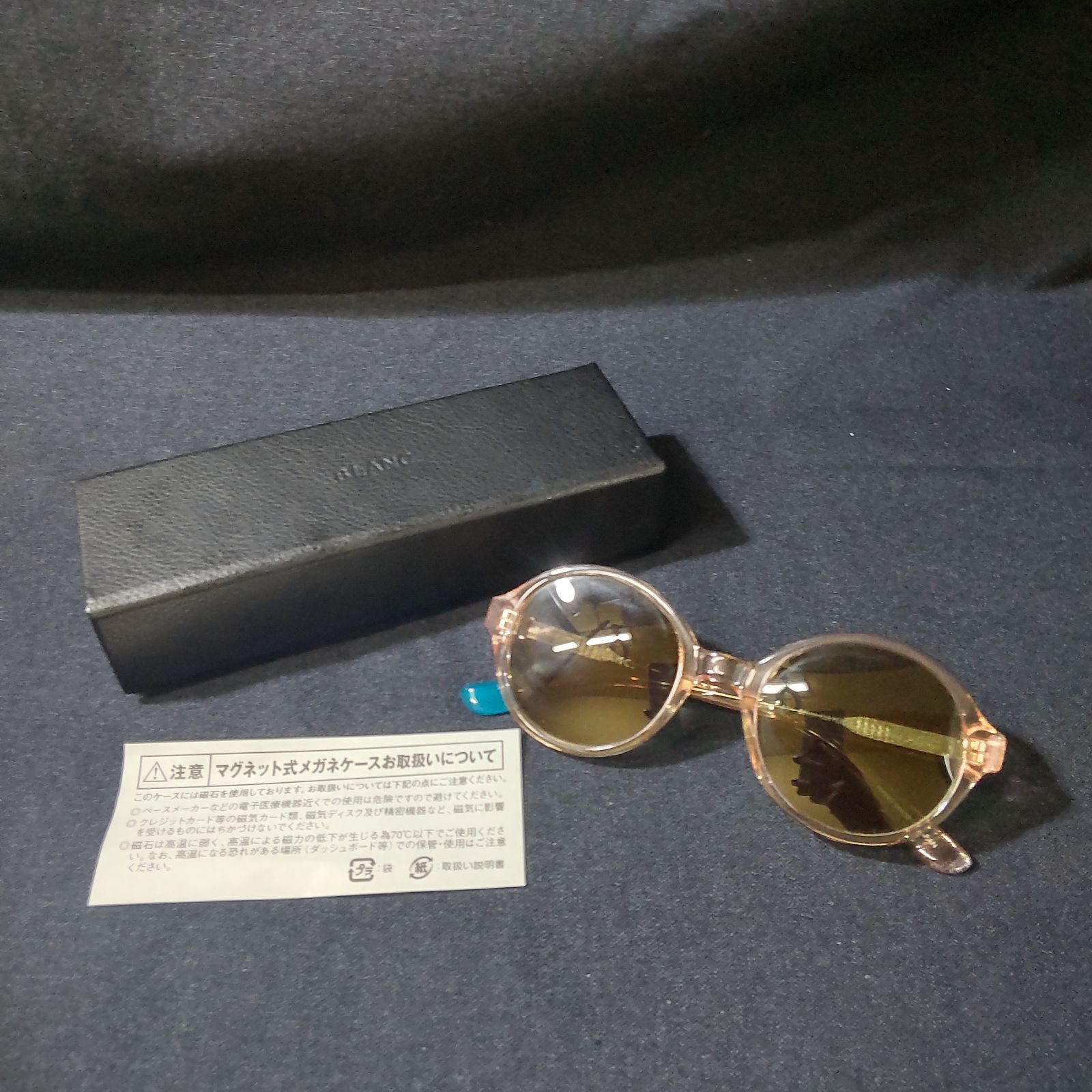 BLANC.. ブラン サングラス B0004 CLR PEACH 50□21-140 L941