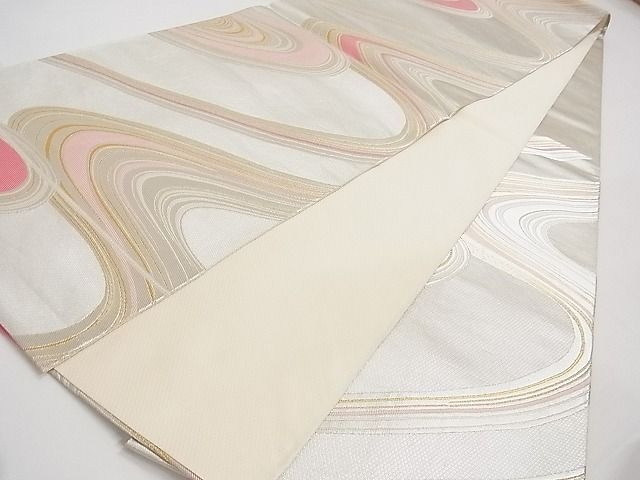 平和屋本店□最高級 人間国宝 北村武資 煌彩錦 六通柄袋帯 流水文 金