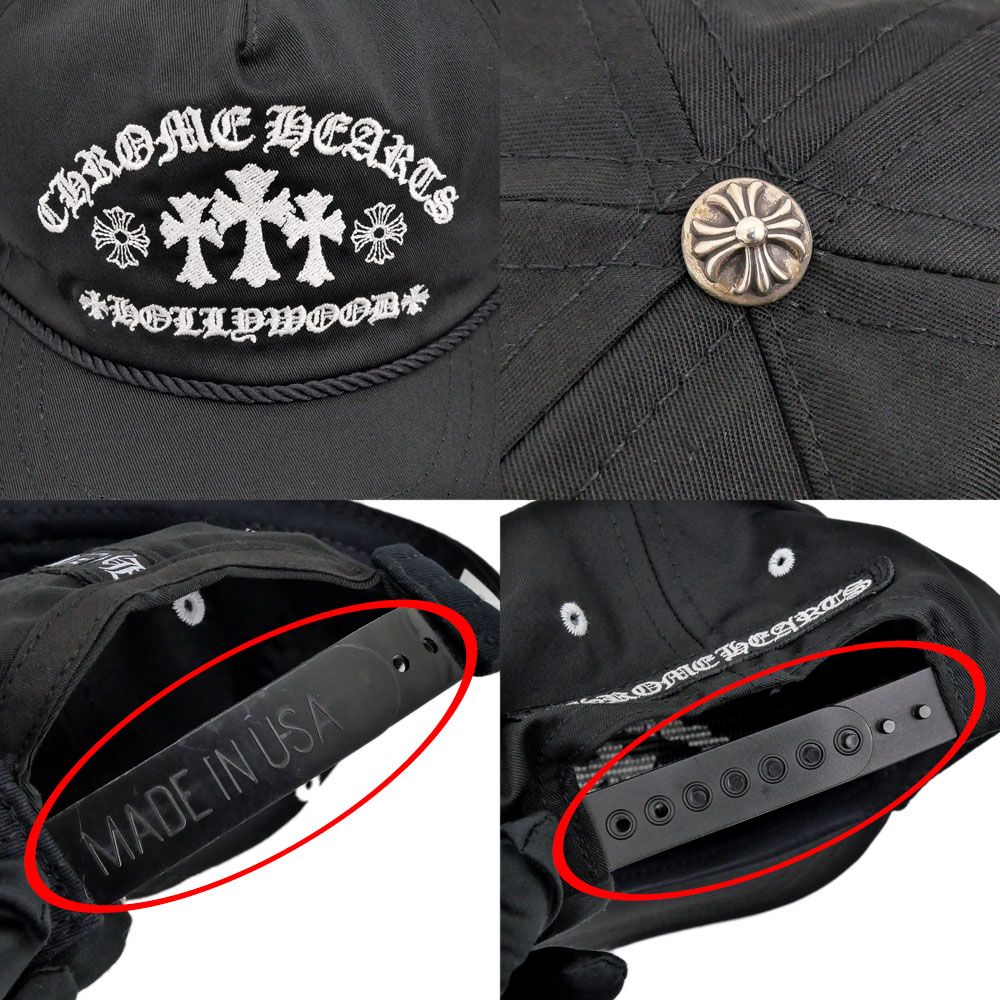 CHROME HEARTS 黒キャップ ガスステーション CHROME HEARTSクロム