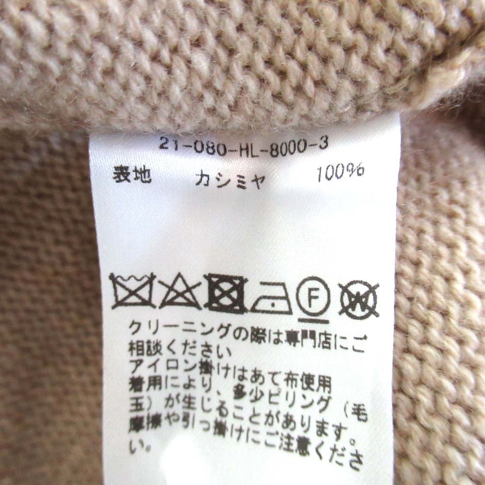 未使用 21AW HERILL ヘリル Goldencash Pullover カシミヤ100％ 長袖 