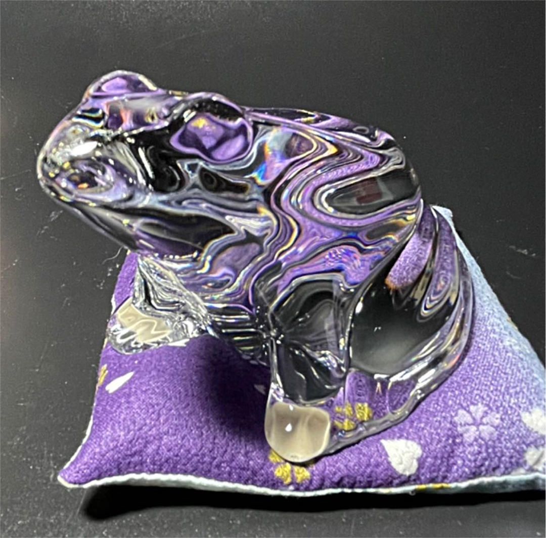 超美品】バカラ Baccarat カエル 置物 ペーパーウェイト #8 - メルカリ 