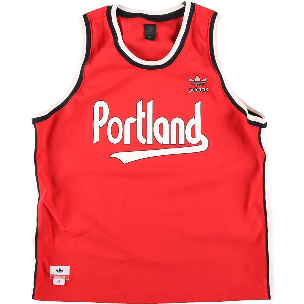 ☆美品 adidas NBA ブレイザーズ リバーシブル タンクトップ