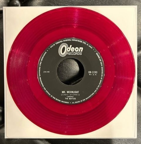 新品同様赤盤　アップル　ミスタームーンライト 赤盤】ビートルズ 「ミスター・ムーンライト」 - メルカリ