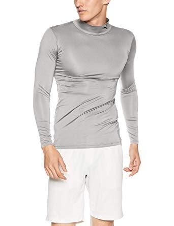 【新品・2営業日で発送】PUMA プーマ プーマ　コンプレッション　モックネック　ＬＳ　シャツ　品番：６５６３３１　カラー：ＳＩＬＶＥＲ－ＢＬＡＣＫ（１３）　...