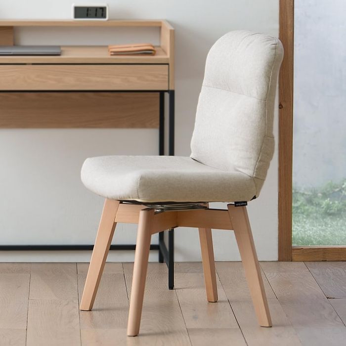 5営業日で発送 IRISOHYAMA アイリスオーヤマ 折りたたみ回転チェア OKC-FA アイボリー