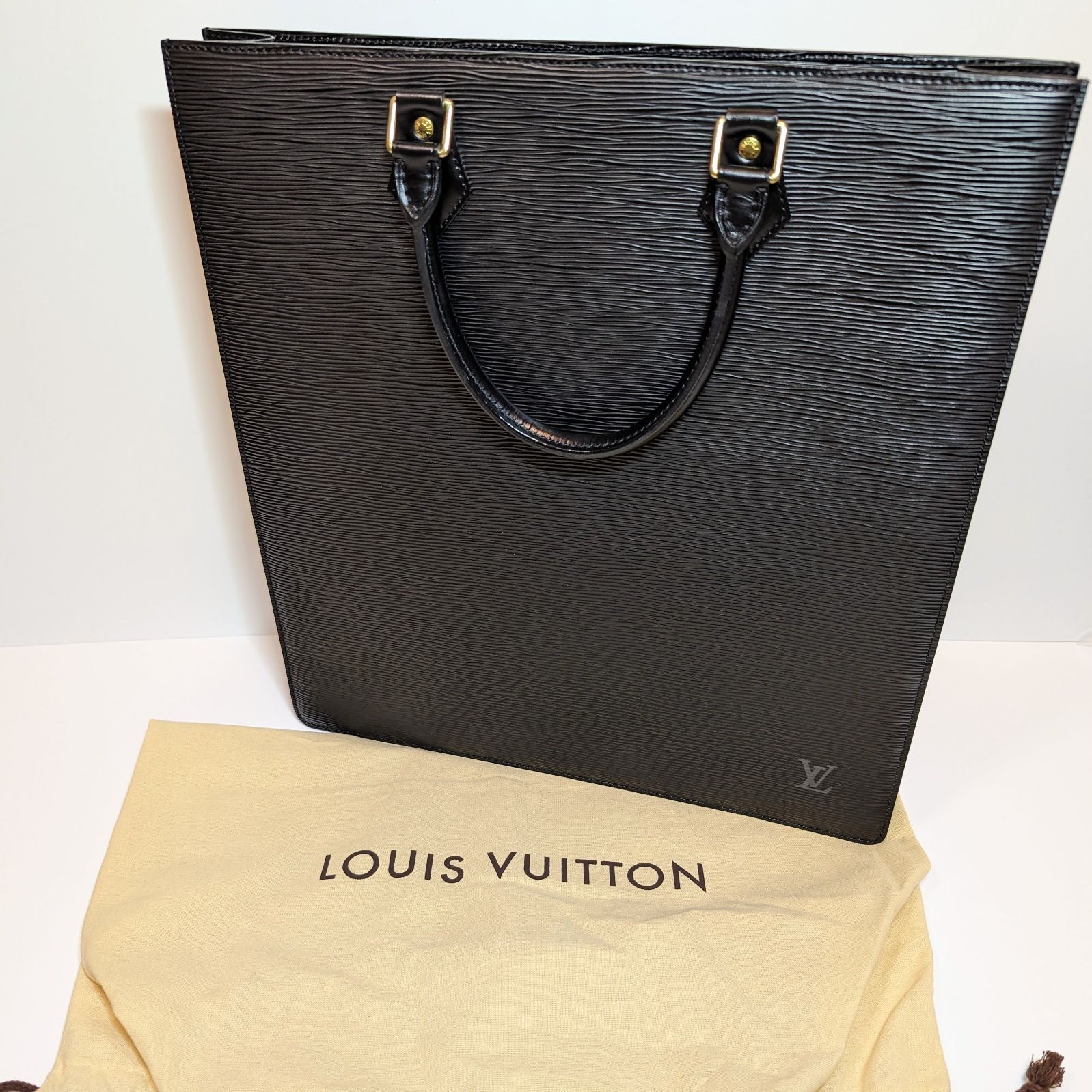 ルイヴィトン エピ サックプラ ノワール レザー トートバッグ ハンドバッグ LOUIS VUITTON ルイ ヴィトン エピ サックプラ トートバッグ