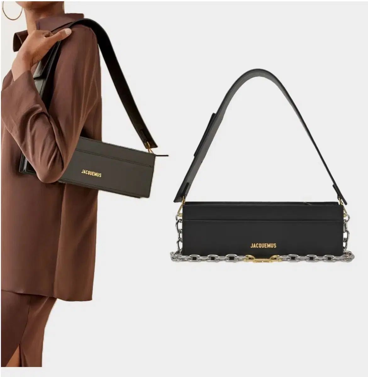 【定価19.9万】JACQUEMUS チェーン ボックス バッグ ブラック JACQUEMUS(ジャックムス) または シウージオ チェーン ボックス
