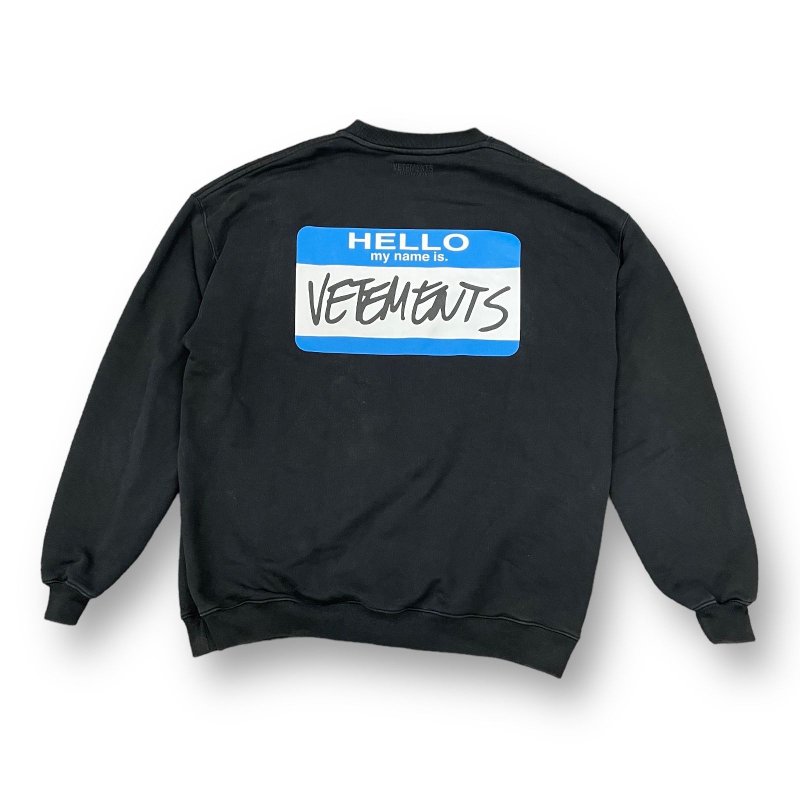VETEMENTS 21AW My Name Is Crewneck Sweat