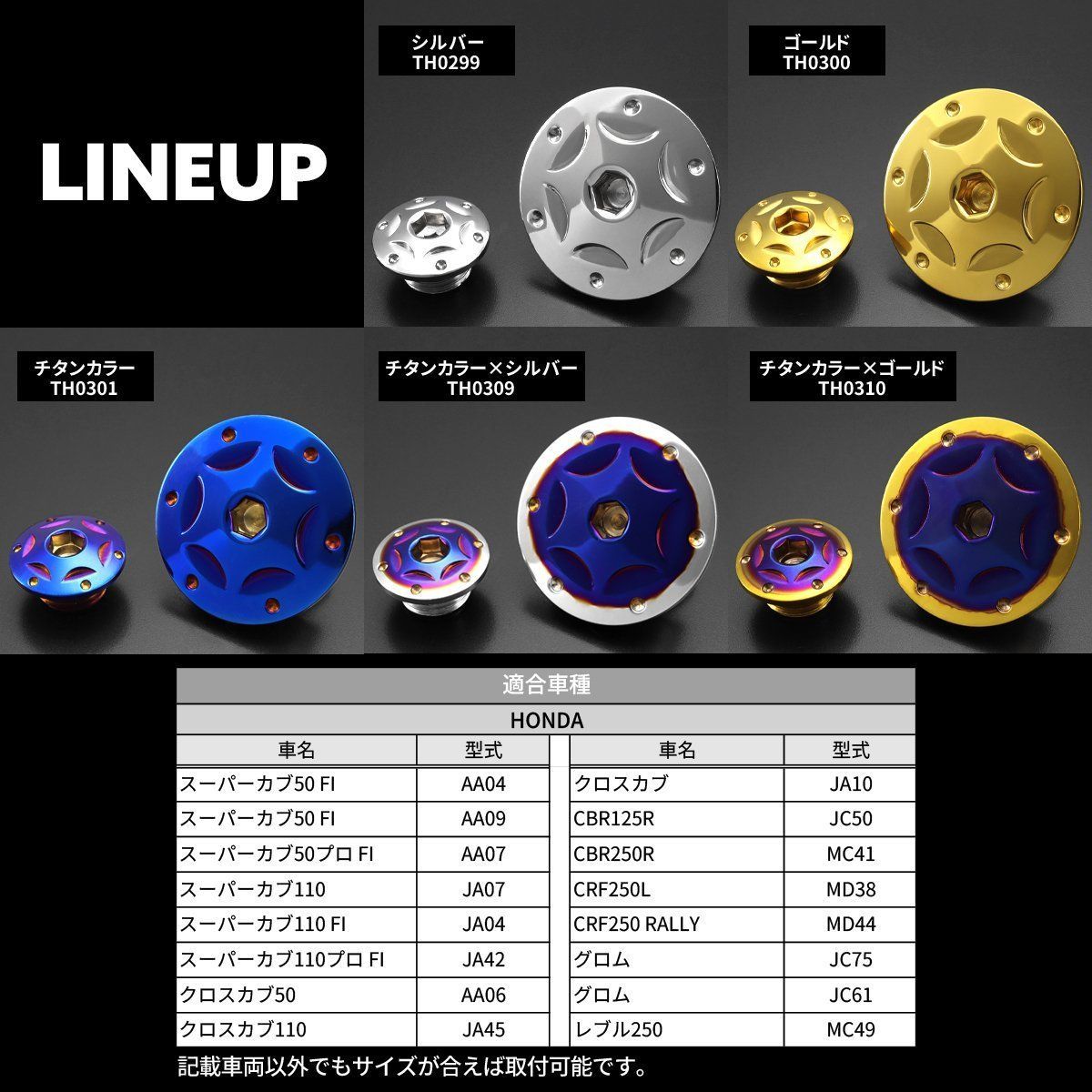 ジェネレーター カバーキャップ タイミングホール プラグ ハンターカブ