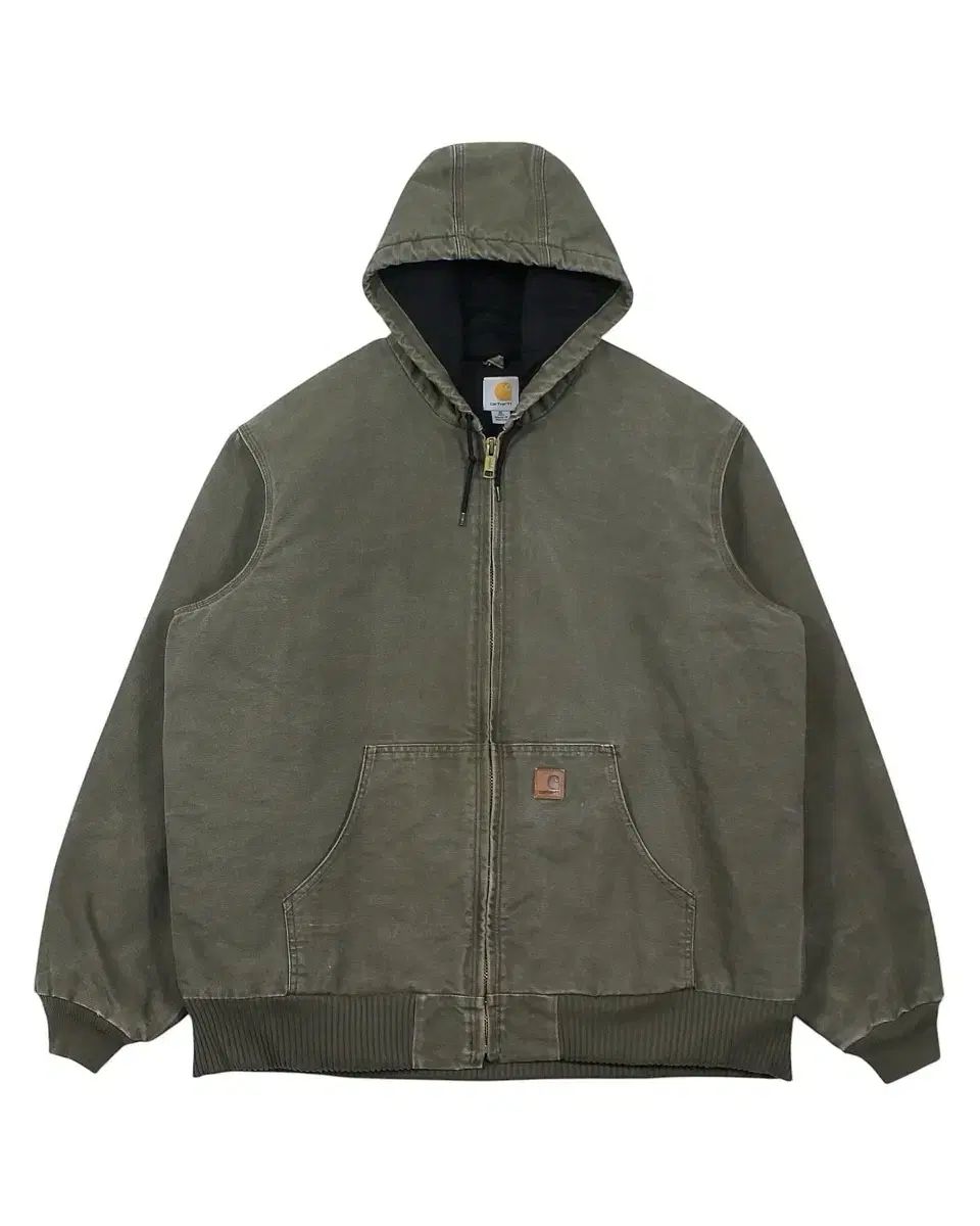 2012 Carhartt(カーハート) J130 ARG アミグリーン ダック アクティブ ジャケット キルティング 裏地