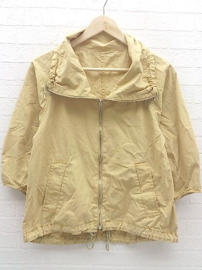 AND MARY ベージュ ジャケット ◇ FRAMeWORK フレームワーク 長袖 ジップアップ ジャケット サイズ38