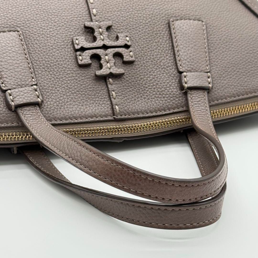 良品】Tory Burch マックグロー ハンドバッグ 2way グレージュ