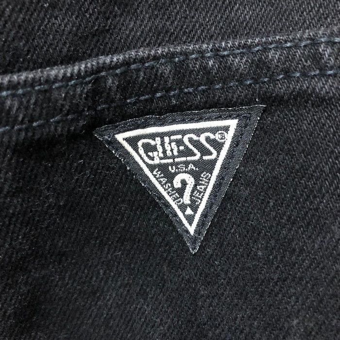 USA製 90s GUESS JEANS ゲス ジーンズ ブラックデニム パンツ ジーパン 