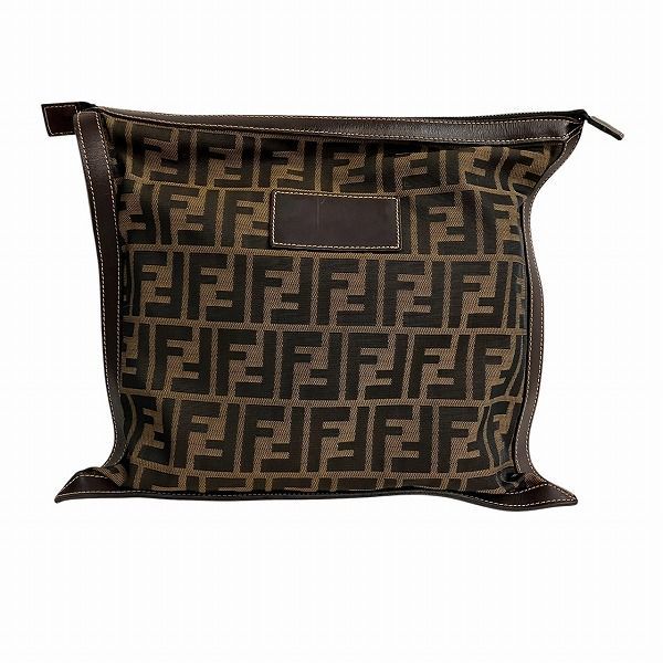 フェンディ FENDI ズッカ柄 ブラウン系 バッグ クラッチバッグ セカンドバッグ ユニセックス