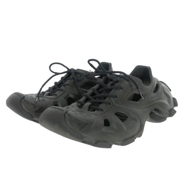 バレンシアガ BALENCIAGA HD Lace-Up レースアップスニーカー ラバー 靴 41 ブラック 黒 