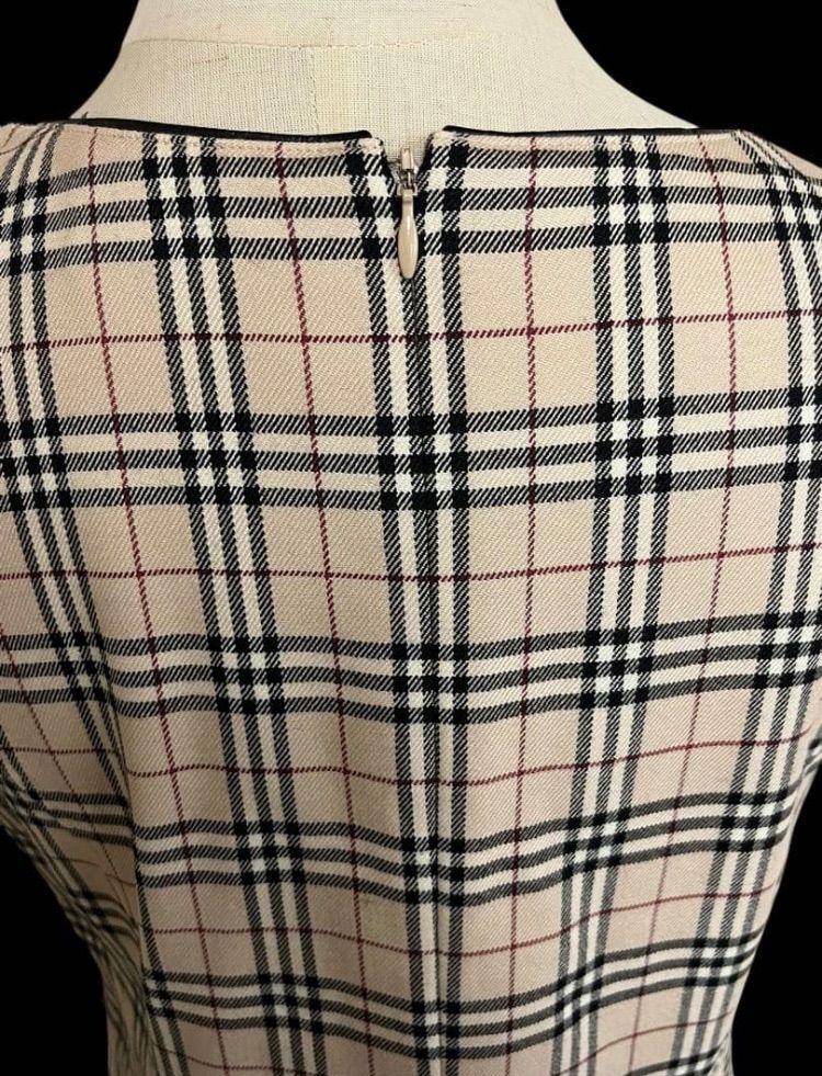 ノバチェック柄 ノースリーブワンピース