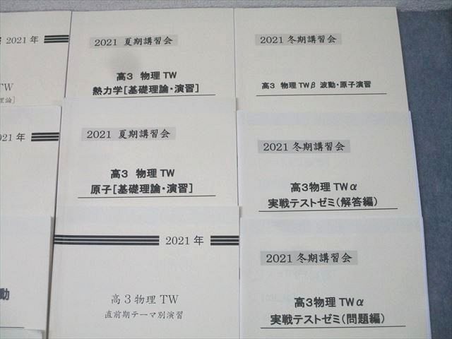 高3物理TW テーマ別実戦演習|力学|電磁気|波動