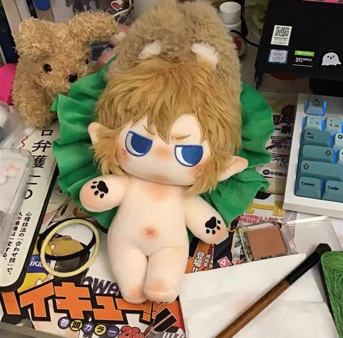 ゼルダの伝説 リンク 20cm 着せ替えぬいぐるみ 猫耳付き ☆ゼルダの伝説 リンク 20cm着せ替えぬいぐるみ(猫耳付き) 本体