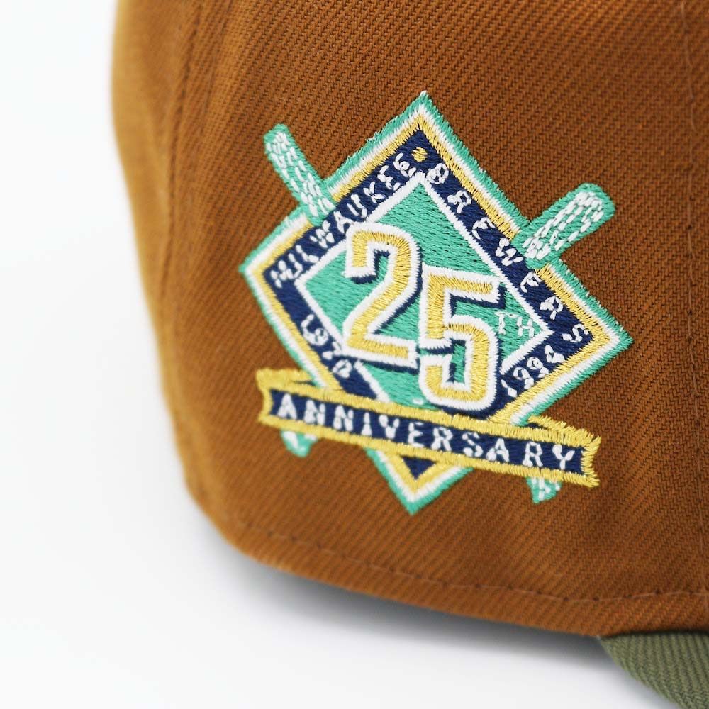 日本未発売 ニューエラ ミルウォーキー・ブルワーズ 25周年記念 サイドパッチ キャップ / NEW ERA MILWAUKEE BREWERS  25TH ANNIVERSARY PATCH 59FIFTY CAP