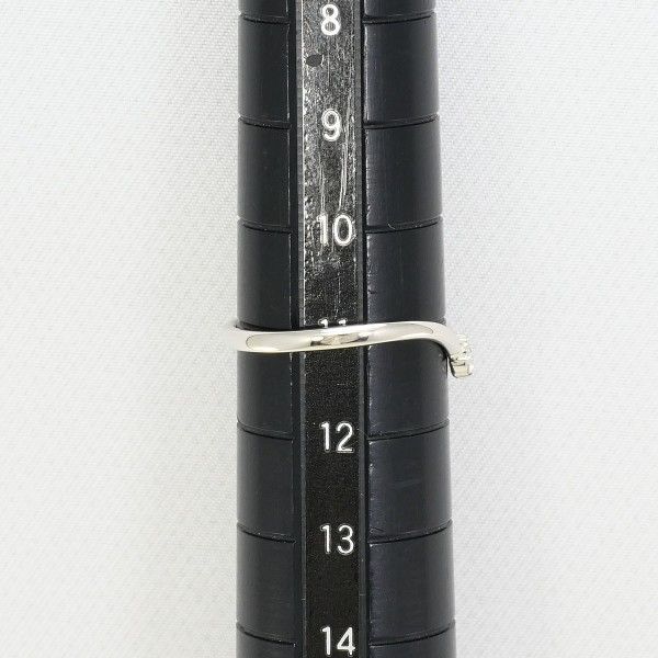 K10WG リング ring 指輪 9号 ダイヤ 0.18 総重量約0.8g （K10