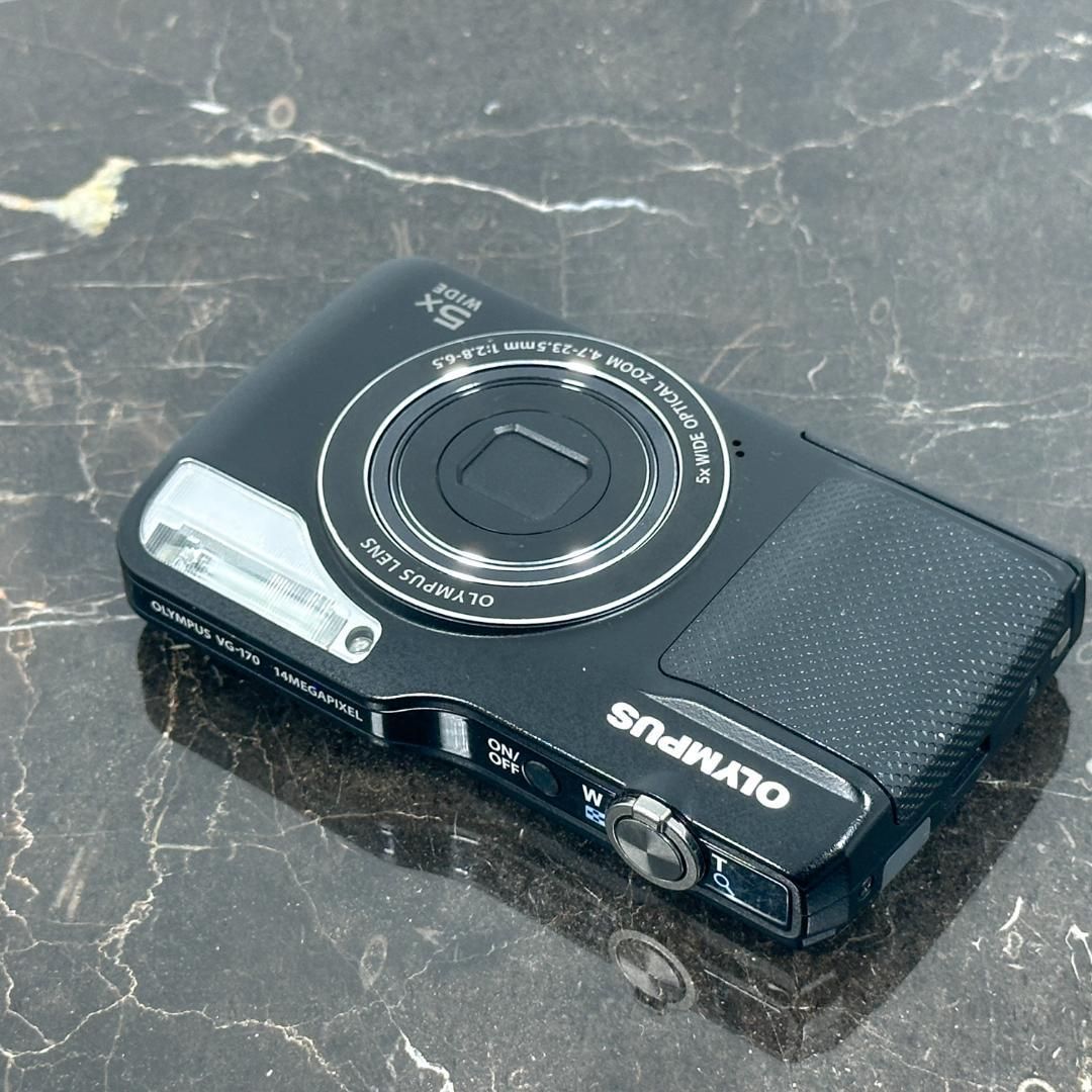 OLYMPUS VG-170 ブラック Olympus VG-170 14MP Digital Camera Black With Case And