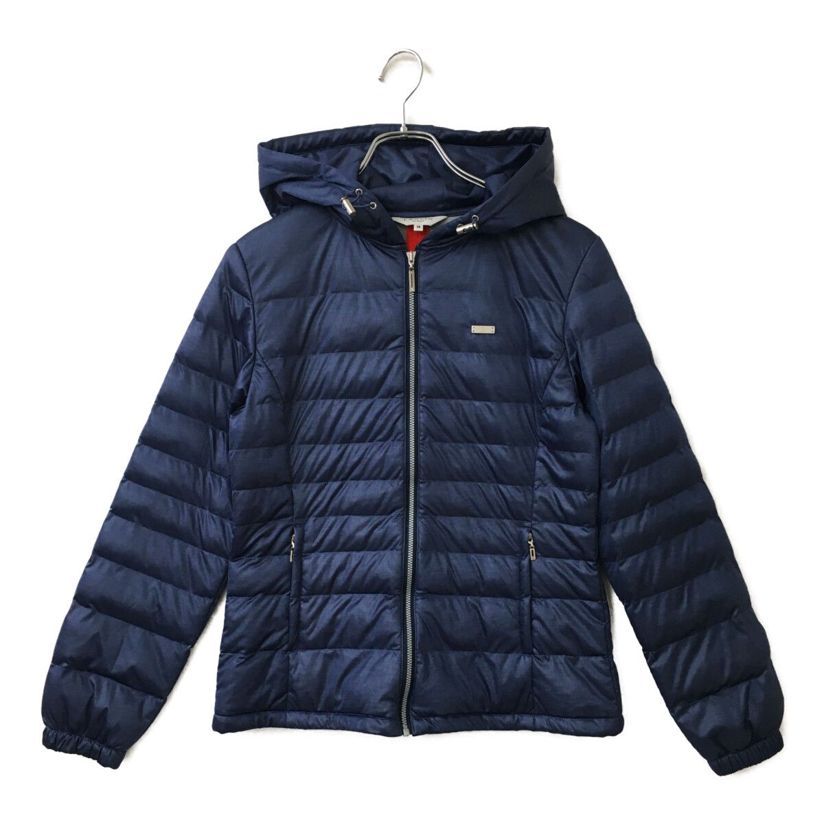 LANVIN - coco 中古 ランバンスポール LANVIN SPORT レディース フルジップアウター 38(M) 紺  ネイビー 長袖 薄手 総柄 中古 レディース ランバンスポール LANVIN SPORT ジャケット 38